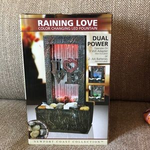 Home decor LED fountain